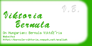 viktoria bernula business card